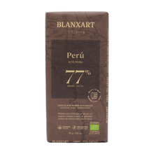 Laden Sie das Bild in den Galerie-Viewer, Blanxart BIO-Zartbitterschokolade Peru 77%
