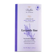Laden Sie das Bild in den Galerie-Viewer, Dolfin Zartbitterschokolade mit Lavendel
